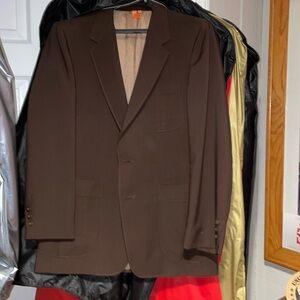 Vintage custom men’s brown sport jacket, MINT CONDITION